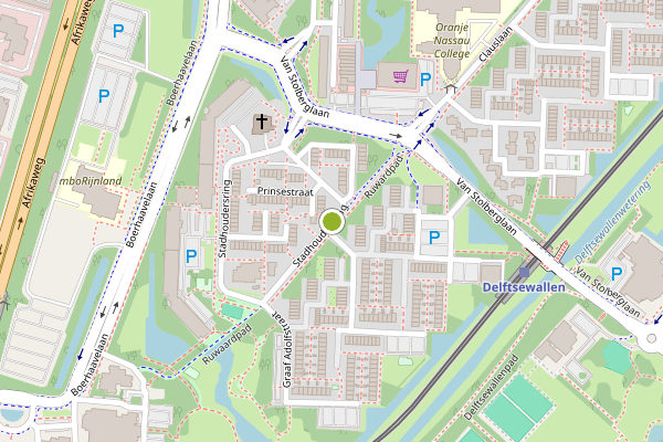Ambulance-melding op Stadhoudersring, Zoetermeer op 6 mei, kaart-overzicht