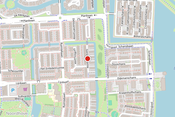 Brandweer-melding op Gonzagaruimte, Zoetermeer op 6 mei, kaart-overzicht