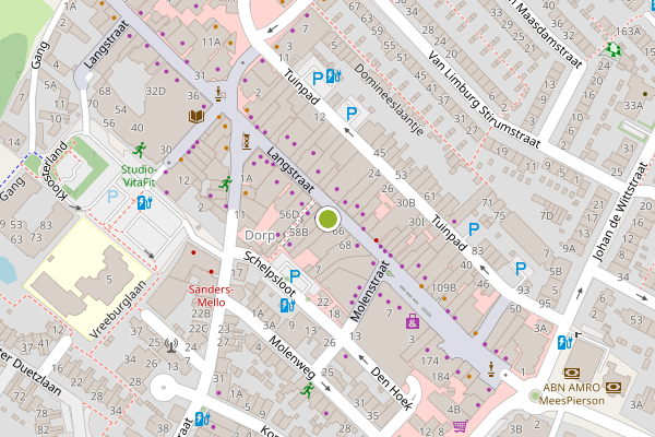 Ambulance-melding op Langstraat, Wassenaar op 6 mei, kaart-overzicht