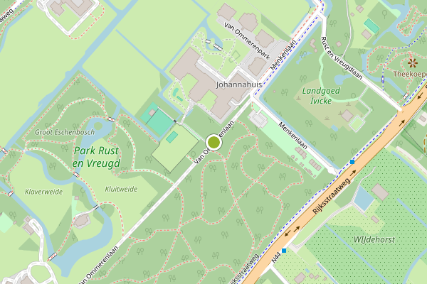 Ambulance-melding op Van Ommerenlaan, Wassenaar op 6 mei, kaart-overzicht