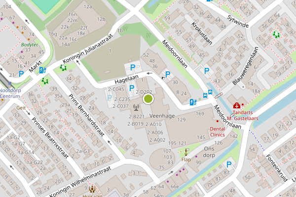 Ambulance-melding op Koningsvaren, Nootdorp op 6 mei, kaart-overzicht