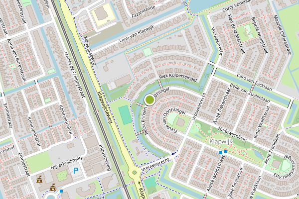 Ambulance-melding op Reina Prinsen Geerligssingel, Pijnacker op 5 mei, kaart-overzicht