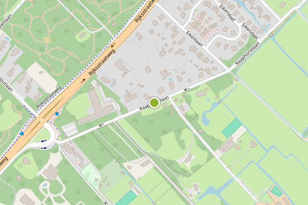Ambulance-melding op Raaphorstlaan, Wassenaar op 23 juni, kaart-overzicht