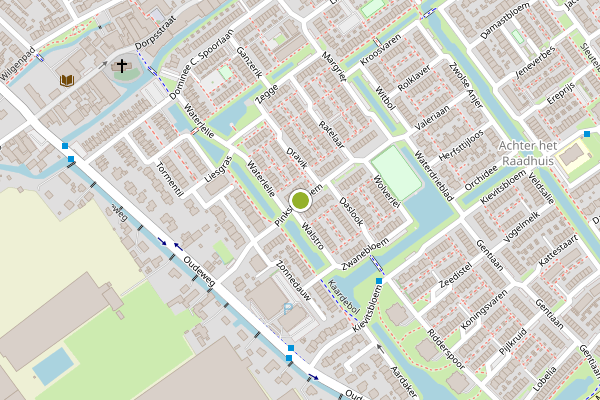 Ambulance-melding op Pinksterbloem, Nootdorp op 22 juni, kaart-overzicht