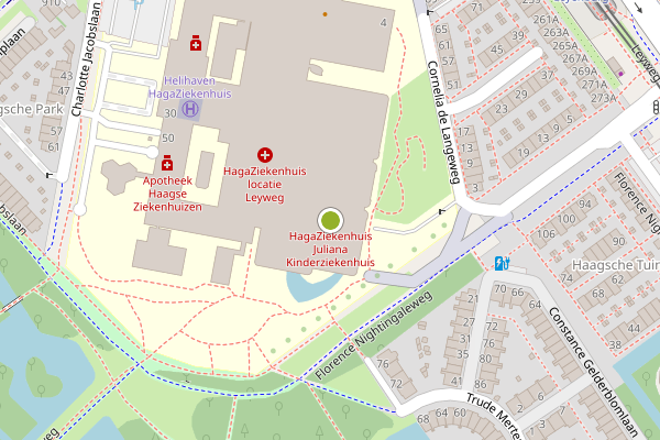Ambulance-melding op Els Borst-Eilersplein, Den Haag op 23 juni, kaart-overzicht