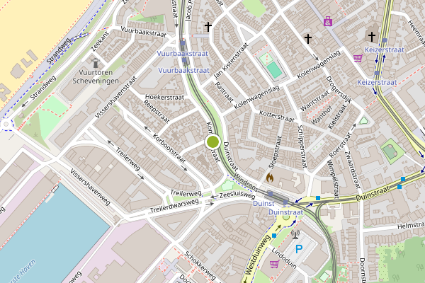 Ambulance-melding op Kompasstraat, Den Haag op 23 juni, kaart-overzicht