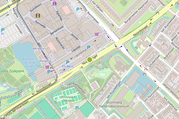 Ambulance-melding op Noordsingel, Leidschendam op 23 juni, kaart-overzicht