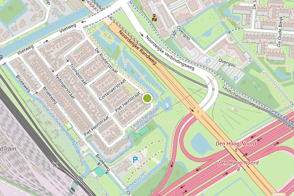 Ambulance-melding op De Ruyterstraat, Leidschendam op 23 juni, kaart-overzicht