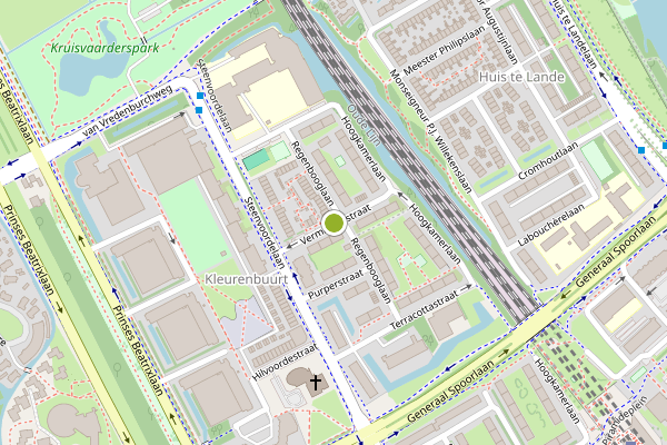 Ambulance-melding op Vermiljoenstraat, Rijswijk op 23 juni, kaart-overzicht
