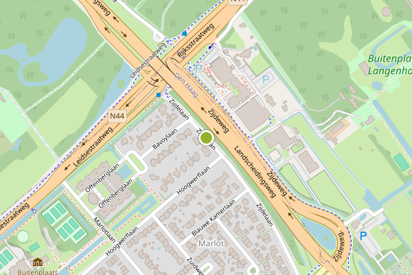 Ambulance-melding op Zijdelaan, Den Haag op 23 juni, kaart-overzicht