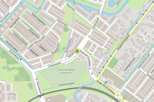 Ambulance-melding op Schansbaan, Zoetermeer op 23 juni, kaart-overzicht
