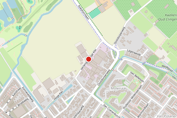 Brandweer-melding op Verlengde Hoge Klei, Wassenaar op 23 juni, kaart-overzicht