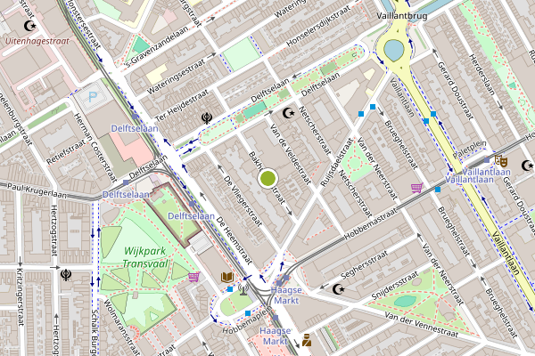 Ambulance-melding op Bakhuizenstraat, Den Haag op 24 juni, kaart-overzicht