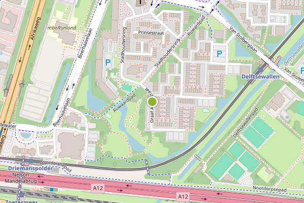 Ambulance-melding op Graaf Adolfstraat, Zoetermeer op 24 juni, kaart-overzicht