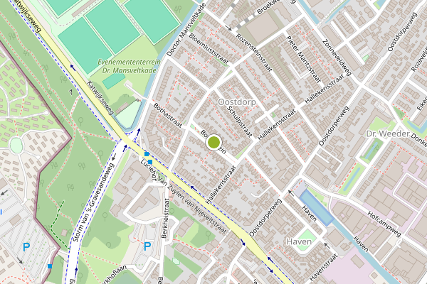 Ambulance-melding op Bothaplein, Wassenaar op 24 juni, kaart-overzicht