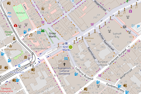 Ambulance-melding op Grote Marktstraat, Den Haag op 24 juni, kaart-overzicht