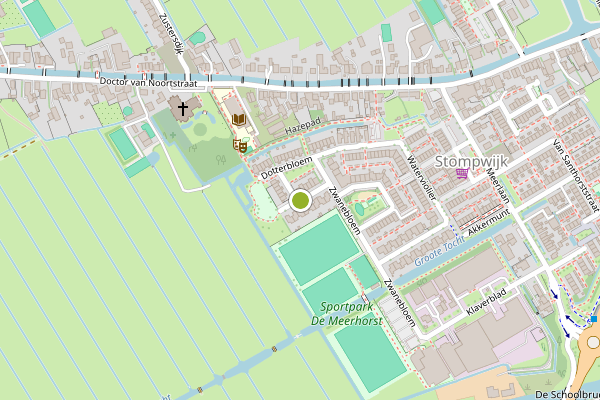 Ambulance-melding op Dotterbloem, Leidschendam op 24 juni, kaart-overzicht