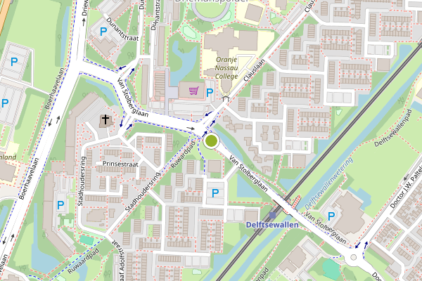 Ambulance-melding op Van Stolberglaan, Zoetermeer op 24 juni, kaart-overzicht