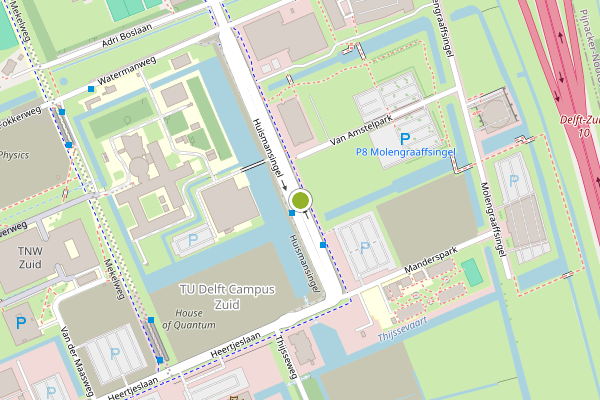 Ambulance-melding op Huismansingel, Delft op 24 juni, kaart-overzicht