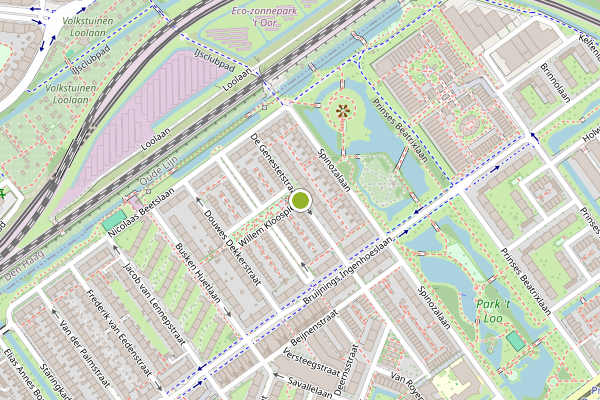 Ambulance-melding op De Genestetstraat, Voorburg op 24 juni, kaart-overzicht
