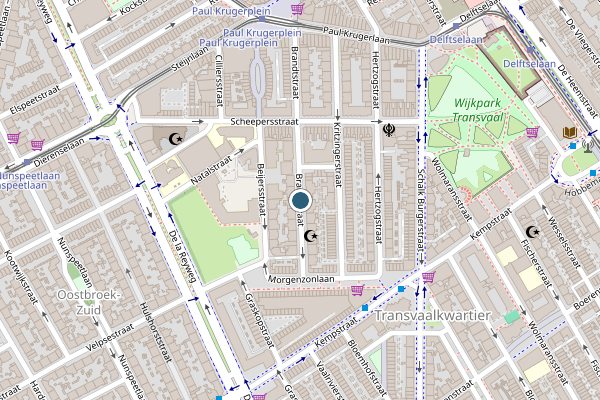 Politie-melding op Brandtstraat, Den Haag op 24 juni, kaart-overzicht