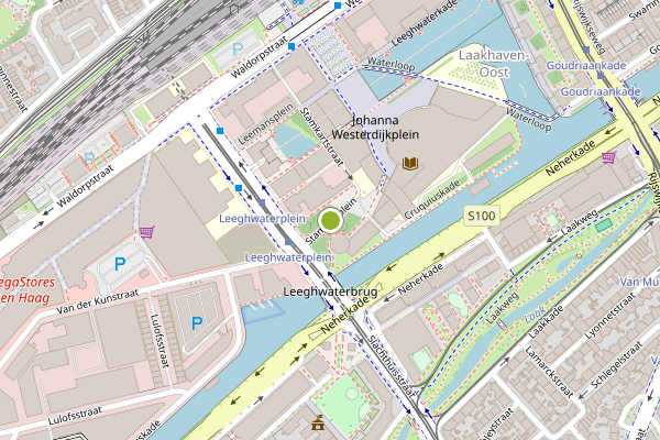 Ambulance-melding op Stamkartplein, Den Haag op 24 juni, kaart-overzicht