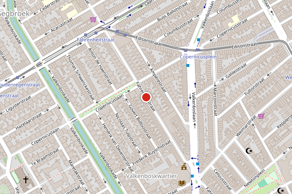 Brandweer-melding op Fahrenheitstraat, Den Haag op 24 juni, kaart-overzicht