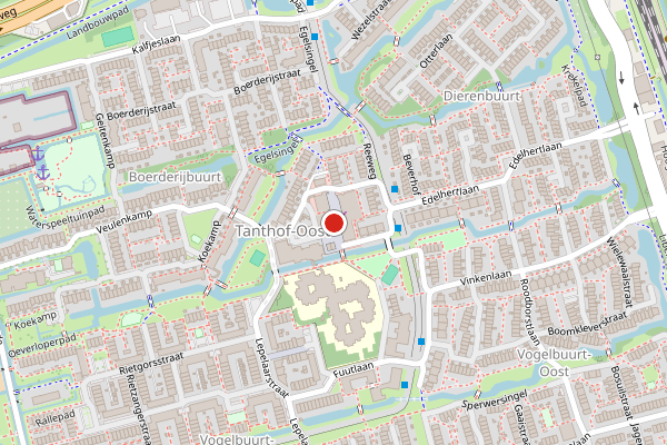Brandweer-melding op Dasstraat, Delft op 24 juni, kaart-overzicht