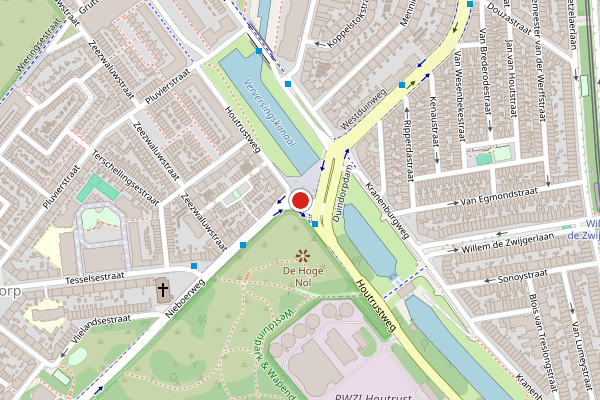 Brandweer-melding op Nieboerweg, Den Haag op 24 juni, kaart-overzicht