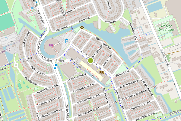Ambulance-melding op Florijnstraat, Delfgauw op 25 juni, kaart-overzicht