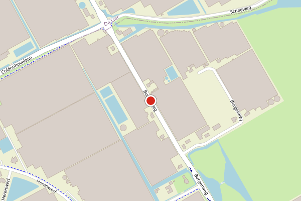 Brandweer-melding op Burgerweg, Maasland op 25 juni, kaart-overzicht