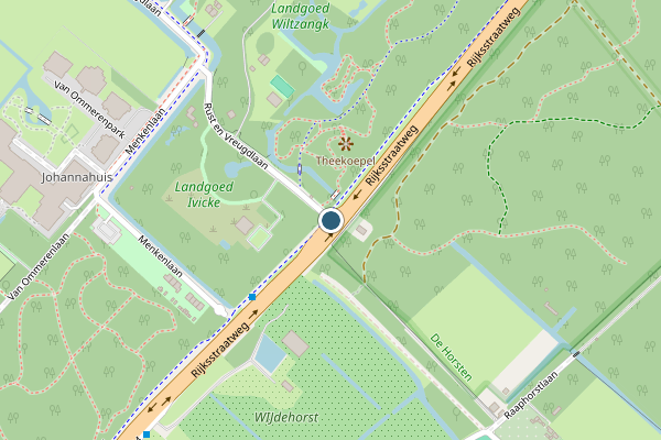 Politie-melding op Rijksstraatweg, Wassenaar op 25 juni, kaart-overzicht