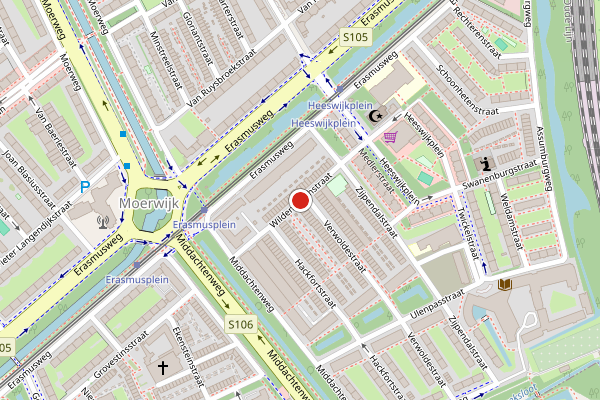 Brandweer-melding op Wildenborghstraat, Den Haag op 25 juni, kaart-overzicht