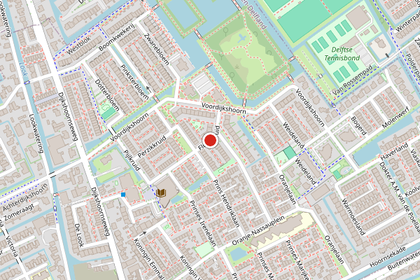 Brandweer-melding op Fluitekruid, Den Hoorn ZH op 25 juni, kaart-overzicht