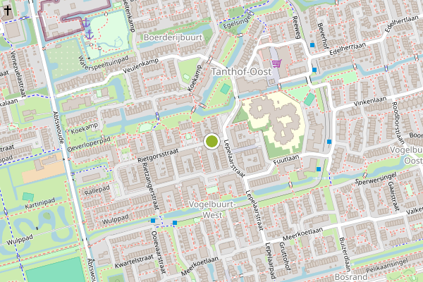 Ambulance-melding op Pijlstaartpad, Delft op 25 juni, kaart-overzicht