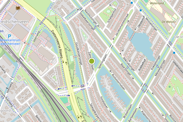 Ambulance-melding op Zalmforelvijver, Den Haag op 25 juni, kaart-overzicht
