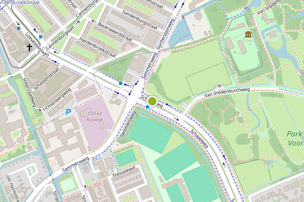 Ambulance-melding op Schaapweg, Rijswijk op 25 juni, kaart-overzicht