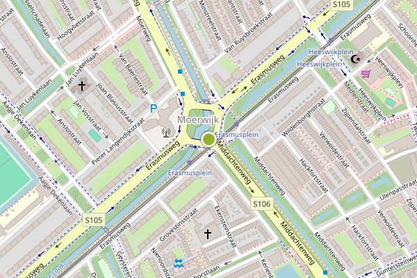 Ambulance-melding op Erasmusplein, Den Haag op 25 juni, kaart-overzicht