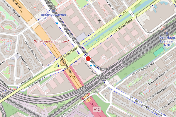 Brandweer-melding op Prinses Beatrixlaan, Den Haag op 25 juni, kaart-overzicht