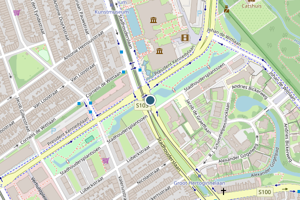Politie-melding op Stadhouderslaan, Den Haag op 25 juni, kaart-overzicht