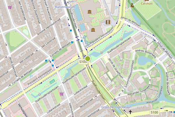 Ambulance-melding op Stadhouderslaan, Den Haag op 25 juni, kaart-overzicht