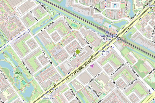 Ambulance-melding op Strabolaan, Voorburg op 25 juni, kaart-overzicht