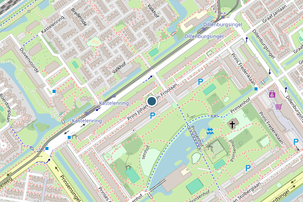 Politie-melding op Prins Johan Willem Frisolaan, Leidschendam op 25 juni, kaart-overzicht