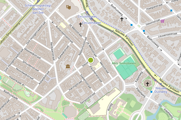 Ambulance-melding op Stevinstraat, Den Haag op 25 juni, kaart-overzicht