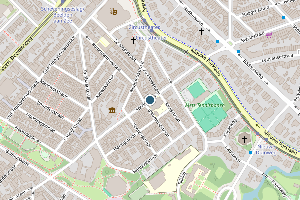 Politie-melding op Stevinstraat, Den Haag op 25 juni, kaart-overzicht