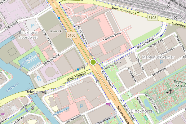 Ambulance-melding op Binckhorstlaan, Den Haag op 25 juni, kaart-overzicht
