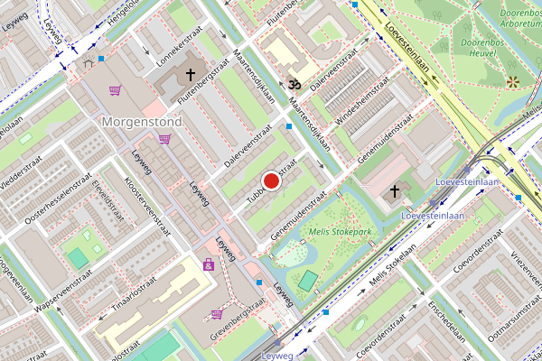 Brandweer-melding op Tubbergenstraat, Den Haag op 25 juni, kaart-overzicht