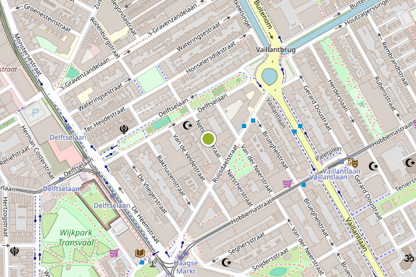 Ambulance-melding op Netscherstraat, Den Haag op 25 juni, kaart-overzicht