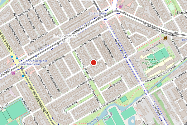 Brandweer-melding op Elise van Calcarstraat, Den Haag op 25 juni, kaart-overzicht
