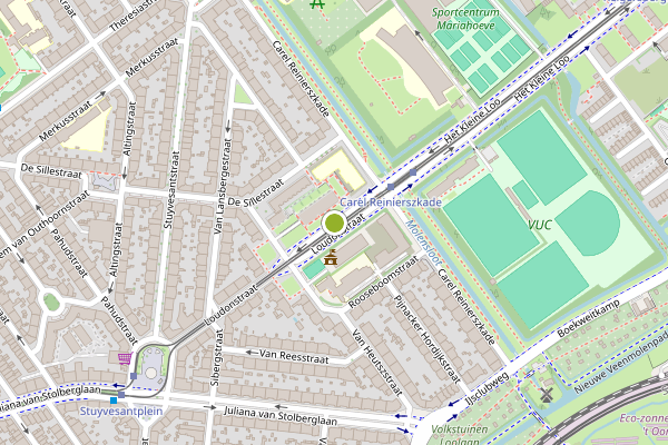 Ambulance-melding op Loudonstraat, Den Haag op 26 juni, kaart-overzicht